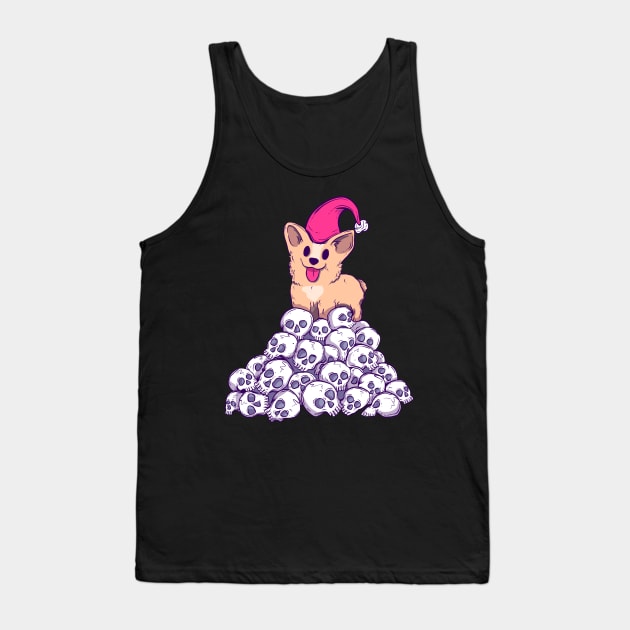 Deck the halls with skulls and bodies Tank Top by Jess Adams